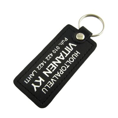 China Washable Custom Sublimation Blanks Monogrammed PU Letter Leather Key Chain for sale