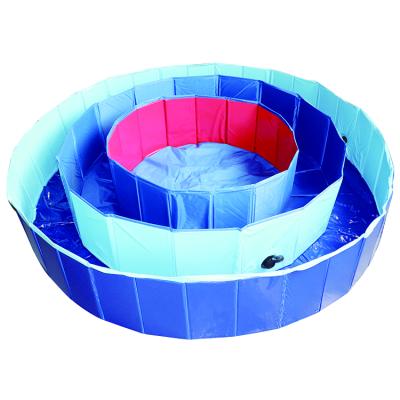 China COMPOUNED FABRIC WITH PVC kiddie dog bathtub portable outdoor foldable pool pet pool for sale