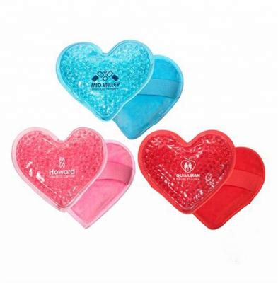 China Hot and Cold Packed Heart Shaped Gel Therapy Packets Gel Therapy Ice Bead Hot Cold Pack for sale