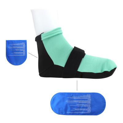 China Solid Nylon Spandex Gel Ice Treatment Soothing Cold Therapy Socks for sale