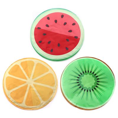 China Viable Round Gel Dog Ice Pack Pattern Fruit Cooling Mat for sale