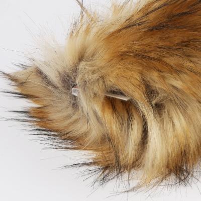 China Big Weight Customized Color Long Pile Faux Fur Fabric for Garments 55-65mm Pile for sale