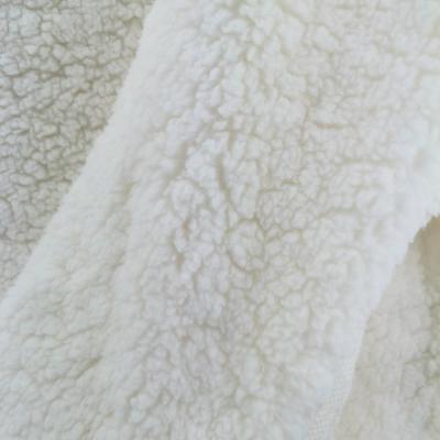 China Cozy 100% Polyester Sherpa Fur Fabric for Jacket Lining or Baby Garments Free Samples for sale