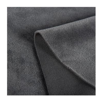 China Plain Style 100% Polyester Short Fur Fabric for Home Textile Cushion and Jackets Making for sale