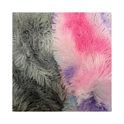 China Long pile faux fur 100% polyester knitted plush toy fabric for plush stuffed animals for sale