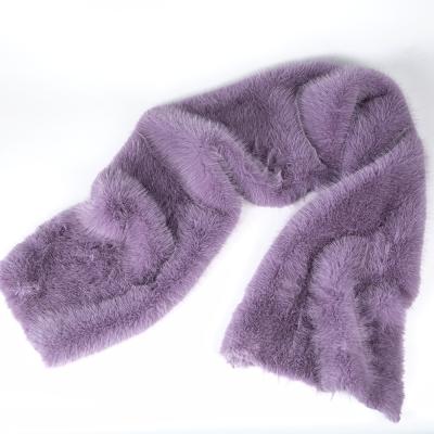 China Soft and Luxurious Faux Fox Fur Fabric for Lady's Coat Scarf Pom Pom Fur Width 58/60 for sale