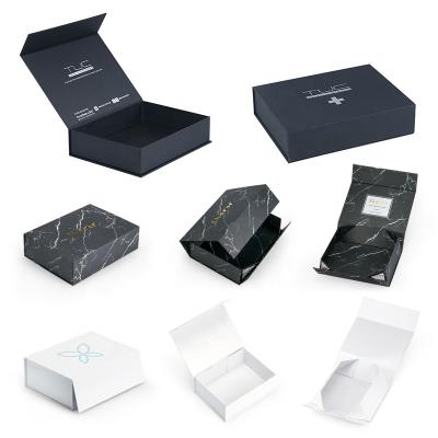 China Luxury Recycled Materials Magnetic Folding Materials Flat Pack Custom Paper Packaging Box Magnetic Gift Box With Magnet Closure for sale