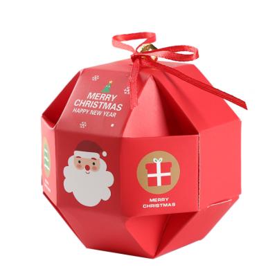 China Creative Christmas Gift Color Box Packaging Candy Materials Recycled Baking Paper Packing Boxes For Wedding Birthday 10pcs/set for sale