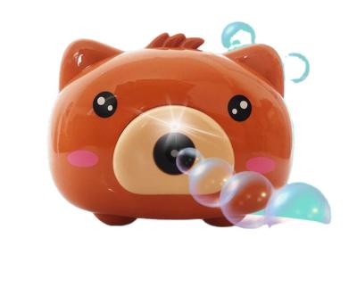 China Outdoor Toys Bubble Blowe Set 2021new Style Girls Gift Kids Electric Light Music Bath Soap Bubble Machine Toys Bear Camera Bubble Toys for sale