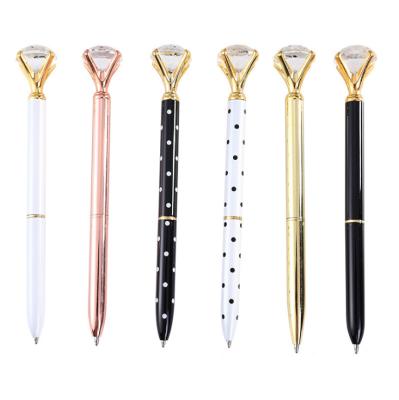 China Promotional Pen Gift Metal Diamond Ballpoint Pen Personalized Crystal Ballpoint Pen For Home And Office for sale