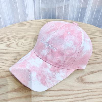 China breathable & Waterproof Wholesale Dye 6 Panel Tie 3d Simple Blank Embroidery Logo Baseball Hat Custom Sport Hats for sale