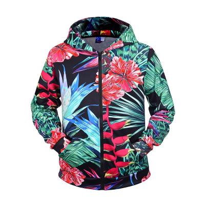 China Anti-pilling Wholesale Zipper Hoodies 3D Sublimation Printing Sweatshirt For Women for sale