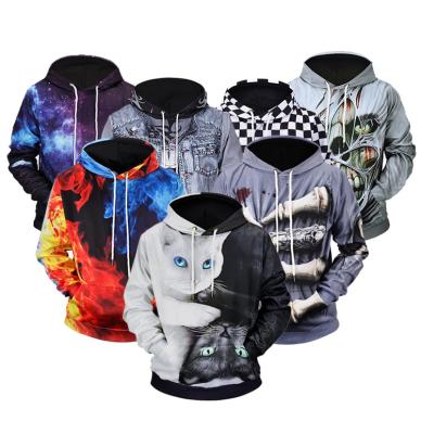 China 100% Cotton Spring Sweatshirt OEM Anti-pilling Unisex Clothing Long Sleeve Pullover Men's Printed Oversized Hoodies for sale