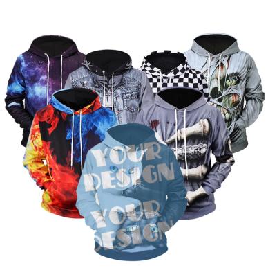 China OEM Anti-pilling Sweatshirt Hoodie 100% Polyester Long Sleeve Printed Oversized Pullover Hoodies for sale