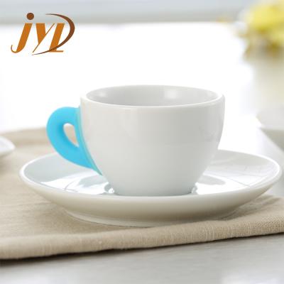 China Sustainable Factory Supply Ceramic Coffee Cup And Saucer Sets Cheap for sale