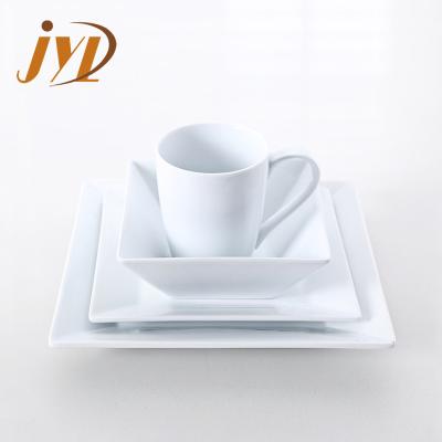 China Sustainable Kitchen Ceramic Dinner Bowls Dishes Bowls Cups Dinnerware Set With Custom Packaging for sale