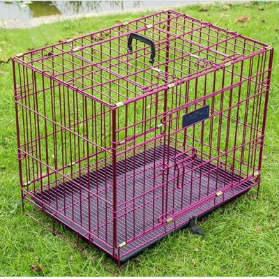 China Small Dog Teddy Dog Pet Cage Breathable Dog Cage With Indoor Medium Kennel Cat Cage Toilet Supplies for sale