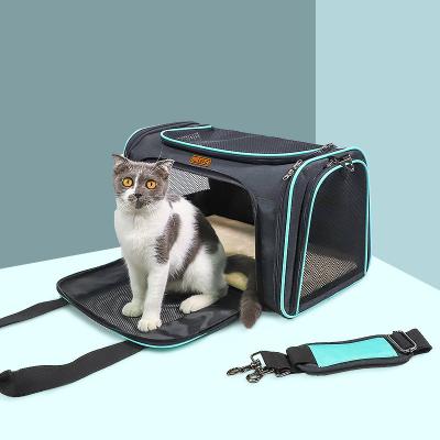 China 2021hot Cute Portable Breathable Leather Pet Travel Bags Dog Cat Cat Carrier Travel Approved Breathable Carrier Bag for sale