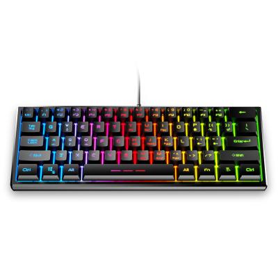 China Multifunctional Keyboard In Usb Desktop Running Black White Gaming Wired Led Magic RGB Gaming Keyboard For Tablet for sale