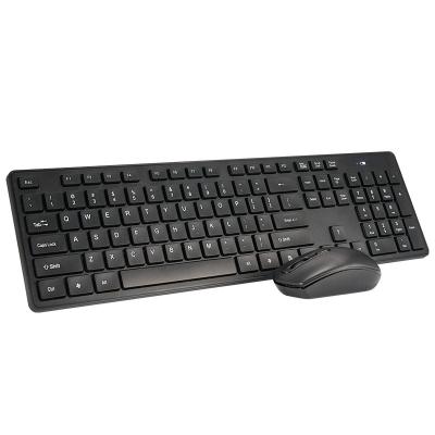 China OEM/ODM 104 Keys Desktop Ultra Thin Black For Laptop Wireless Keyboard And Mouse Combo for sale