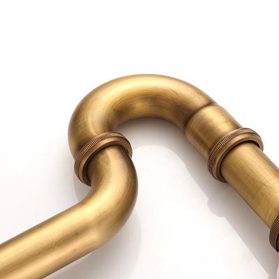 China Factory Direct Contemporary High Quality Lavatory P Basin Trap Brass Siphon With for sale