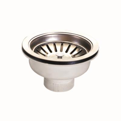 China Contemporary Plated Polished Pop Up Plastic Kitchen Storage Waste Sink With Drain Strainer Basket Panel for sale