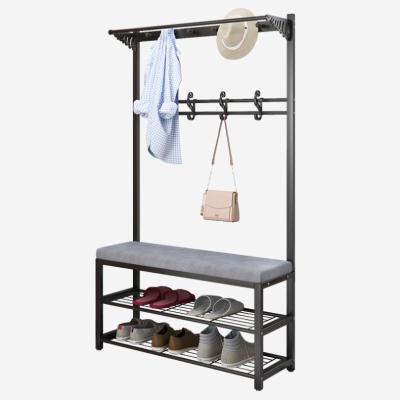 China Stools (Other) Hall Style Adjustable Modern Industrial Shoe Hanger Changing Shoe Cabinet Storage Rack for sale