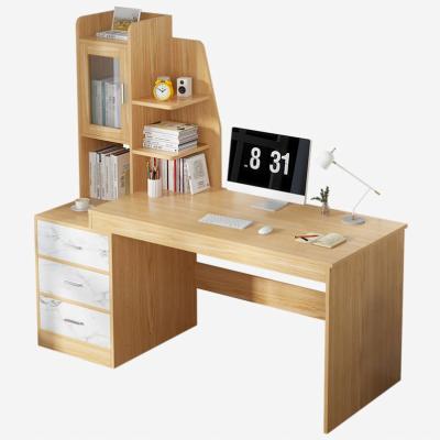 China Other Modern Nordic Style Furniture Wooden Computer Desk With Shelves for sale