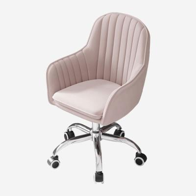 China Dormitory Home Office Chair Cute Pink Lift Sofa Seat Barber Chairs (Height) Adjustable Chair Girl Computer Stprie Wholesale for sale