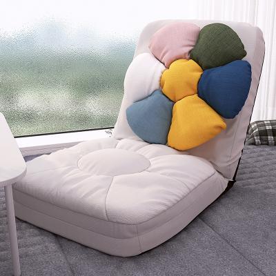 China Small Living Room Convertible Modern Individual Lazy Sofa Tatami Chair Small Fabric Folding Sofas With Flower Ready To Ship for sale