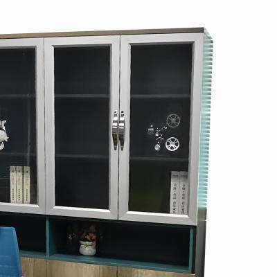 China Cadet Blue Rectangular Multi Cold BeigeBook Cabinet/Shelf à venda