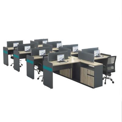 Китай 8 Person Office Desks CubicalOffice Modern Work Station Partition продается