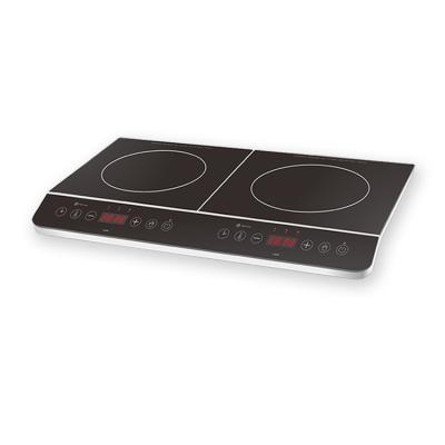 China 110V Japan Style Two Burner Touch Screen Control 2 Zone Outdoor Induction Hob for sale