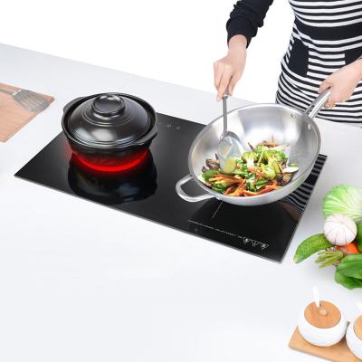 China 4200W heating power saving built in ceramic mixing hob and induction hob for sale