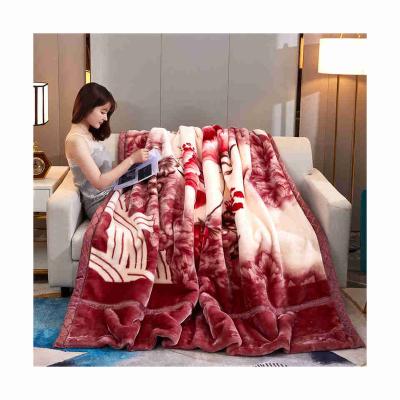 China New Product Design Supplier Super Soft Luxury Golden Fleece Flannel Blanket Viable Good Price Flowers Printed Throw Blankets for sale