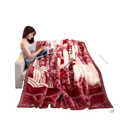 China Viable Chinese Supplier Stripe Microfiber Shear Flannel Blanket Flowers Super Soft Printed Throw Blankets for sale