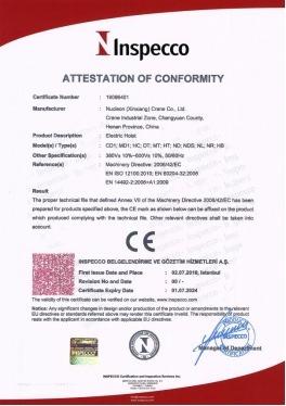 CE - Nucleon  (xinxiang) Crane Co., Ltd.