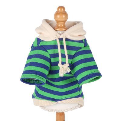 China New General Wholesale Striped Pet Clothes Fashion Casual Hooded Vests for sale