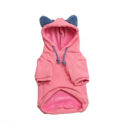 China General Wholesale Velvet Hooded Sweater Casual Comfortable Pet Dog Warm Clothes for sale