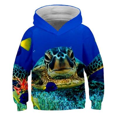 China 2019 Digital 3D World Shark Leisure Cartoon Anime Children's Bottom Water World Shark Printing Children's Sweater for sale