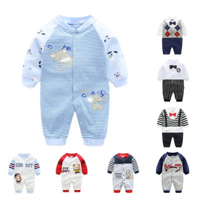 China Breathable Wholesale Newborn Baby Clothes Cute Baby Winter Outfit Christmas Long Sleeve Romper for sale