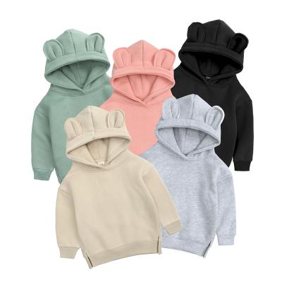 China Girls New Older Sweatshirt 2021 Children Sweatshirt Long Sleeve Solid Color Breathable Larger Hoodies Children for sale