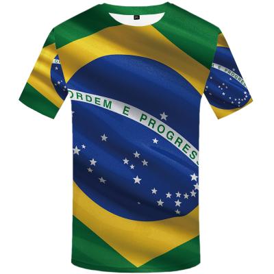 China Anti-Shrink Brazilian Men's Styles Anti-Shrink T-shirt Anime T-shirt 3d Flag Brand Men's Clothing for sale