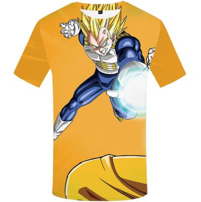 China New print clothing dragonball on demand viable marvel t-shirt men's dryfit t-shirt for sale