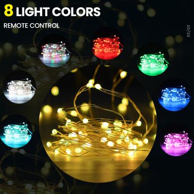 China 8 Light Colors Modes/8 Flashing/Widely Used Hot Selling Remote Control/High Quality Top Quality Led Fairy String Lights With 8 Modes for sale