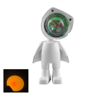 China 360Â ° Dawn Color USB Astronaut Internet Celebrity Light Touch Style Sunset Red Fill Light NEW 360 Rotation Dingdian LED Sunset Red Fill Light for sale