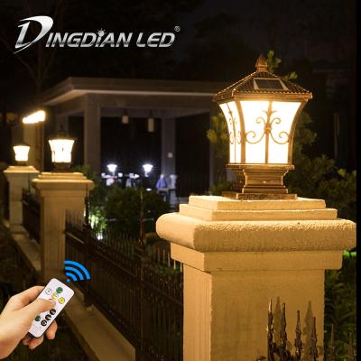 China Garden Dingdian LED 10W Color Changing 3 Colors Led Garden Lights Outdoor Solar Decorative Waterproof Garden Lamps With Remote Control for sale