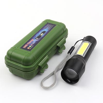 China Dingdian LED Flashlight Emergency Flashlight 3 Modes Dimmable Tactical Portable Flashlight USB Rechargeable LED Flashlight For Fishing for sale