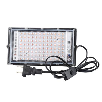 China Waterproof IP65 Dingdian LED Flood Light IP65 LED Spectrum AC220V 100W Waterproof Greenhouse Plants Growth Lamp Full Spectrum Horiculture Grow Lights for sale