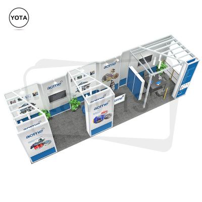 China Yes Tawns 10x40 Tensile Fabric Show Booth Modular Fair Exhibits for sale